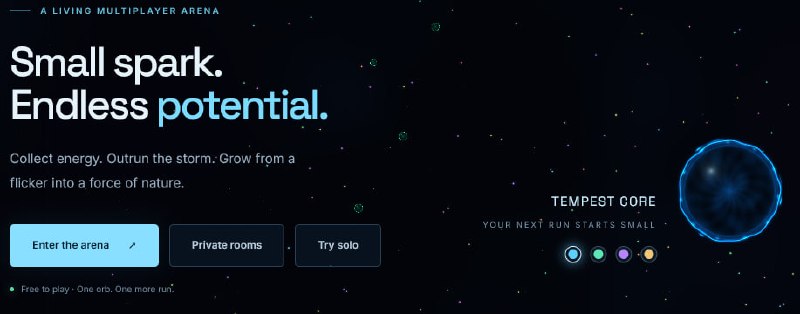 Tempest Orbs — a living multiplayer arena